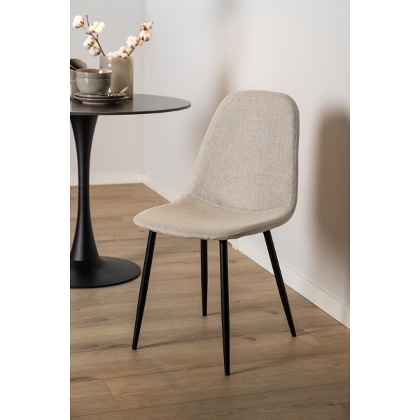 Krzesło Celia beżowe/ czarne - ACTONA